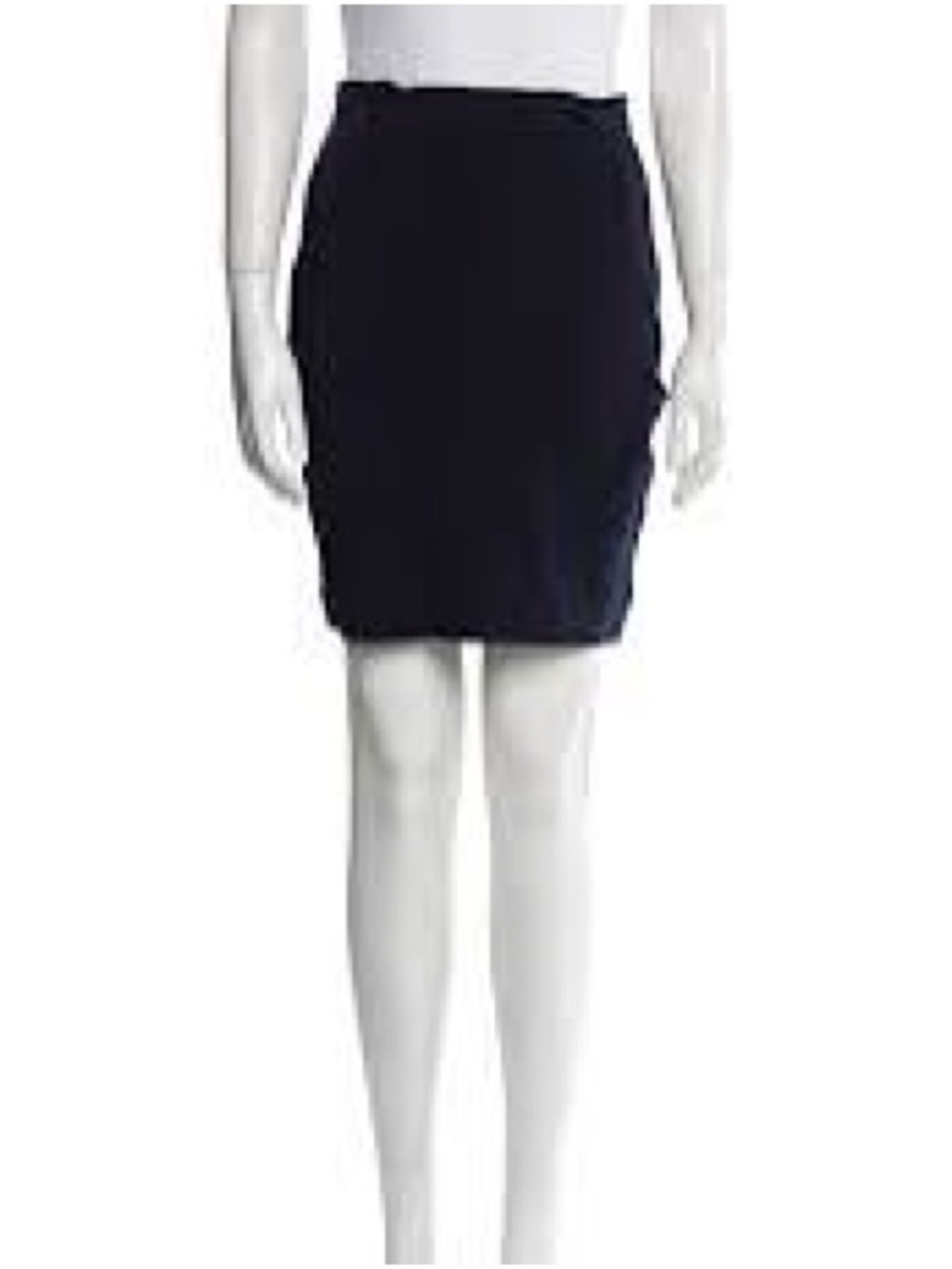 ALEXANDER MCQUEEN pencil virgin wool black skirt !